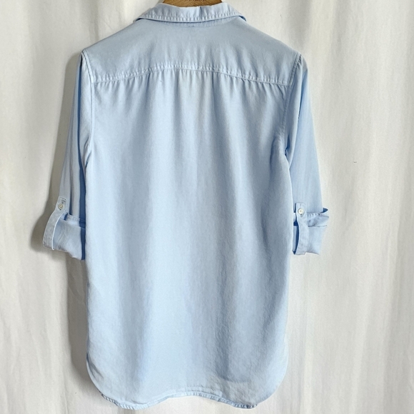 🇨🇦 Aritzia Group By Babaton Light Blue Utility Shirt - Picture 7 of 16